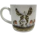 Miniatyrbild 3 av 4: Officiellt licensierad Wrendale Royal Worcester Christmas Donkey Robins Fine Bone China China Mugg Coaster Set