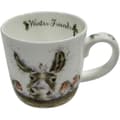 Miniatyrbild 2 av 4: Officiellt licensierad Wrendale Royal Worcester Christmas Donkey Robins Fine Bone China China Mugg Coaster Set