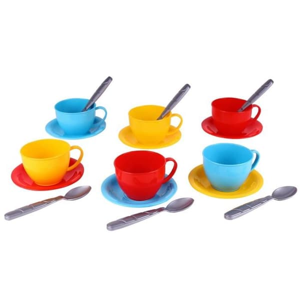 Servis för te - Ej specificerat - Barn - Delikata mönster - Högkvalitativ plast - 17x15x10cm