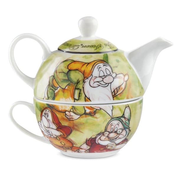 Kaffeservering - teservering Egan - 133007 - Kopp + tekanna 7 Disney-dvärgar ML 470