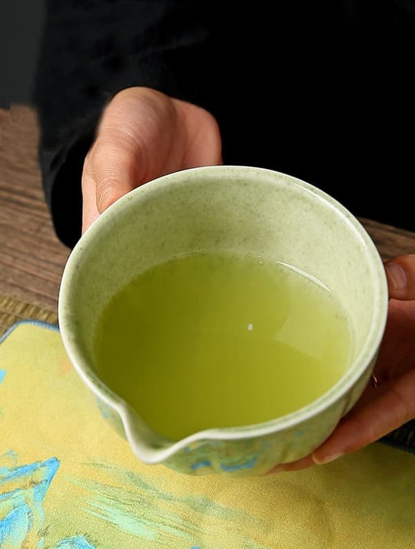 Lollanda Keramiskt Matcha-te, inklusive matchaskål och matchavisp, 5-delars set