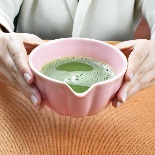 Lollanda Keramiskt Matcha-te, inklusive matchaskål och matchavisp, 5-delars set
