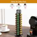 Miniatyrbillede 3 af 10: OBOSOE Kaffe Pod Holder Stand kompatibel med Nespresso Original Pods Carousel Opbevaringsrack Kapsler Arranger til 40 Kapsler