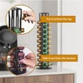 Miniatyrbillede 6 af 10: OBOSOE Kaffe Pod Holder Stand kompatibel med Nespresso Original Pods Carousel Opbevaringsrack Kapsler Arranger til 40 Kapsler