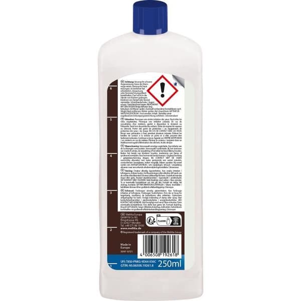 Afkalkningsmiddel til filterkaffemaskine - MELITTA - Flydende 250 ml