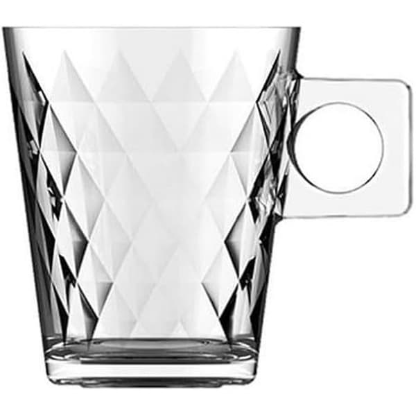 Kaffekoppar - INDIEN - Set med 24 - Flerfärgade - Tål diskmaskin - Mått 24,5 x 6 x 7 cm