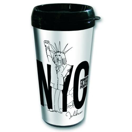 John Lennon Travel Mug: Power to the People (Plastic Body)