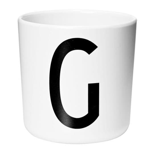 Bokstavsmugg i Melamin, G - Design Letters