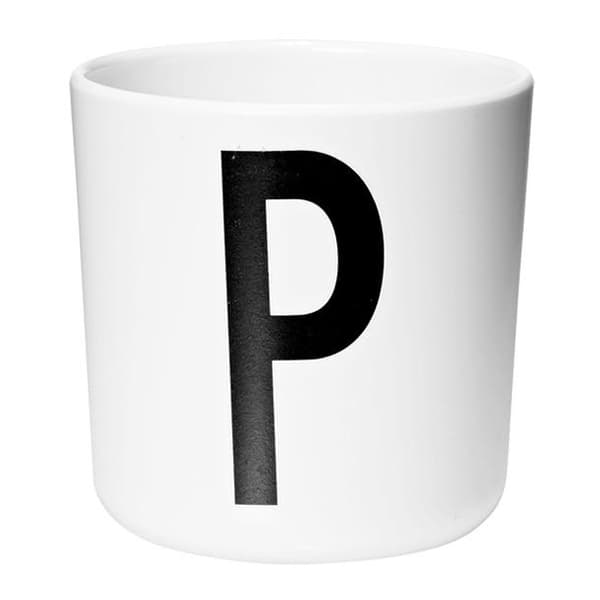 Bogstavkrus i melamin, P - Design Letters