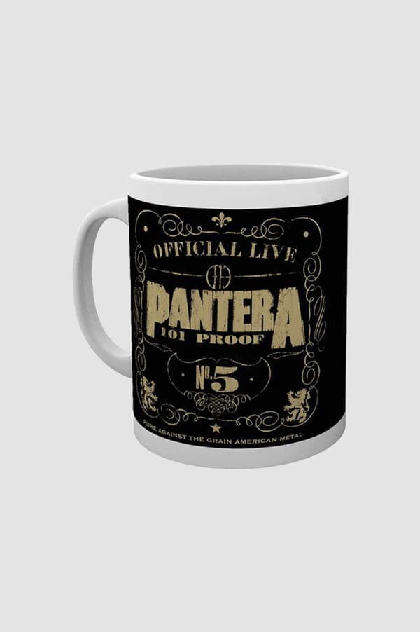Official Pantera Mug 101 Proof Officially Live Band Logo Boxed 15 x 10 x 9 cm
