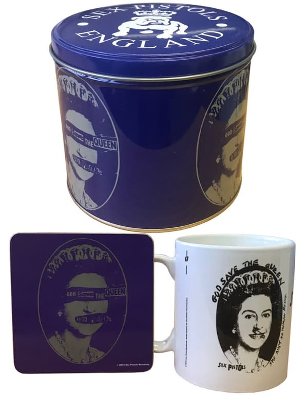 Sex Pistols Gift Set God Save The Queen Mug And Coaster Presentation Tin One Size
