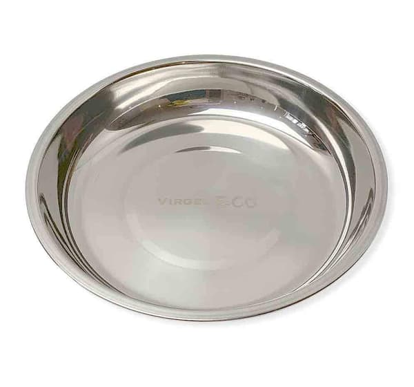 Tallrik av rostfritt stål - 22 cm