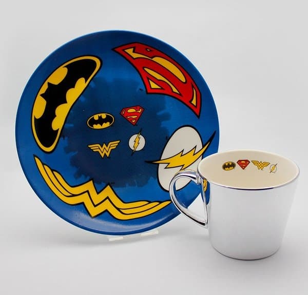 Dc Comics Logo Mirror Mug And Plate