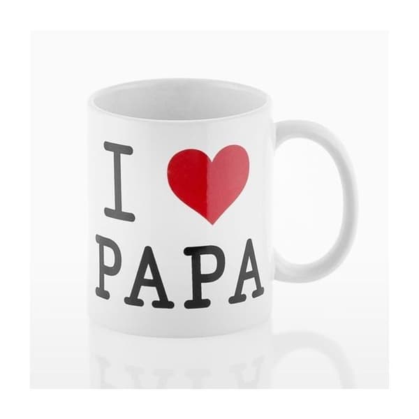Mugg - Jag älskar Papa - Porslinmugg - 10 x 9 cm - Diskmaskinssäker - Klassisk