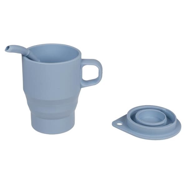Silikonmugg med Sugrör / Hopfällbar Resemugg - Silikon Mugg