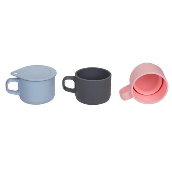 Silikonmugg med Sugrör / Hopfällbar Resemugg - Silikon Mugg