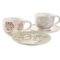 Pikkukuva 2 / 3: Kahvisetti DKD Home Decor Vihreä Beige Metalli Dolomite 180 ml