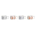 Miniatyrbild 2 av 4: Set med kaffekoppar DKD Home Decor Blå Fuchsia Metall Dolomite 260 ml