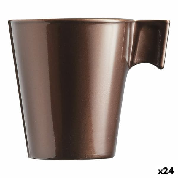 Krus Luminarc Flashy Brun 80 ml Glas (24 enheder)