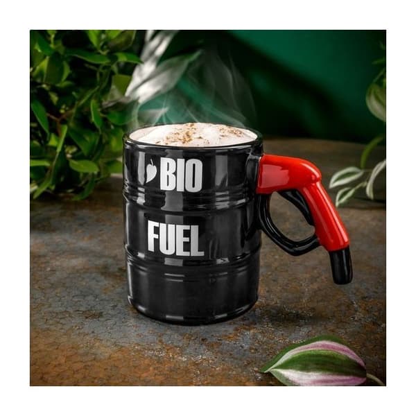 Barrel Mug med Bio Fuel Gas Pump Original Mugg