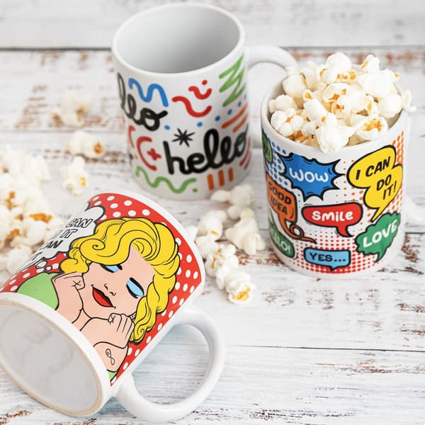 Kuppi Quid Comic Flerfarget Keramikk 330 ml