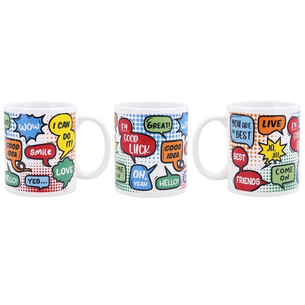 Kuppi Quid Comic Flerfarget Keramikk 330 ml
