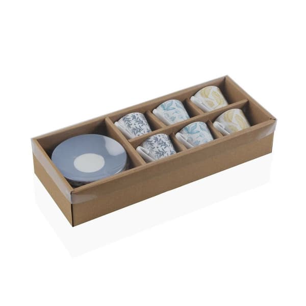 Set med 6 kaffekoppar Versa Izabela Porslin