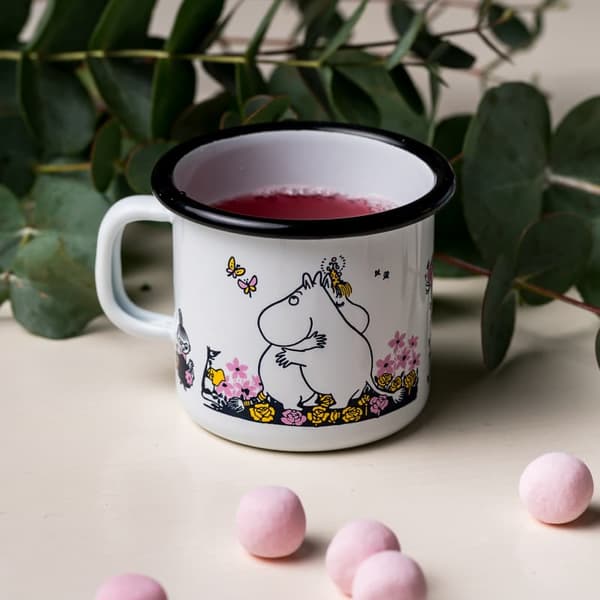 Emaljmugg Mumin Kram 2.5 dl