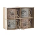 Pikkukuva 4 / 4: 4-osainen mukisetti Home ESPRIT Sininen Pinkki Kivitavara 285 ml 9 x 7 x 8 cm
