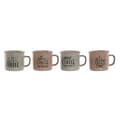 Pikkukuva 1 / 4: 4-osainen mukisetti Home ESPRIT Sininen Pinkki Kivitavara 285 ml 9 x 7 x 8 cm