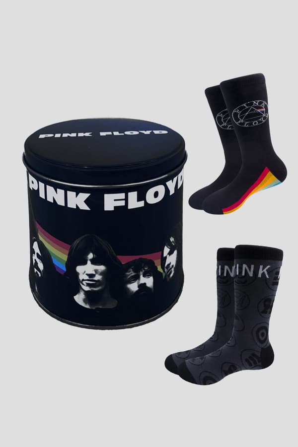 Pink Floyd Gift Set Dark Side Of The Moon 2 x Socks Presentation Tin One Size