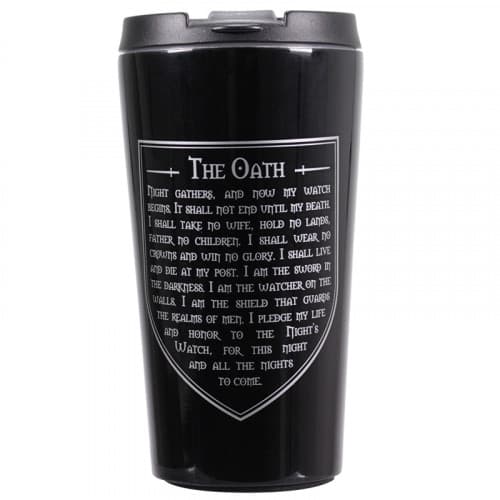 Travel mug: Game Of Thrones - Night's Watch (metalic)