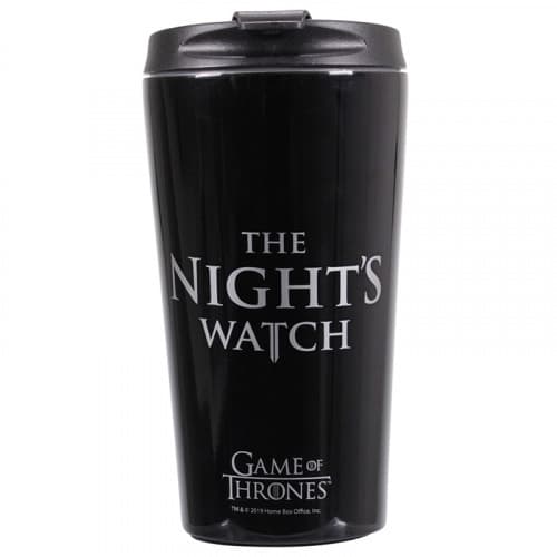 Travel mug: Game Of Thrones - Night's Watch (metalic)
