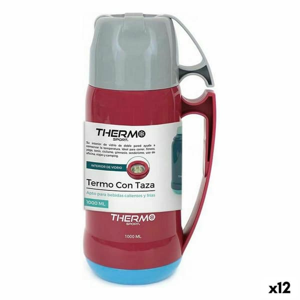 Resetermosflaska ThermoSport 1 L (12 antal)