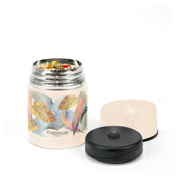 Termos för mat ThermoSport Blad Beige 600 ml (6 antal)