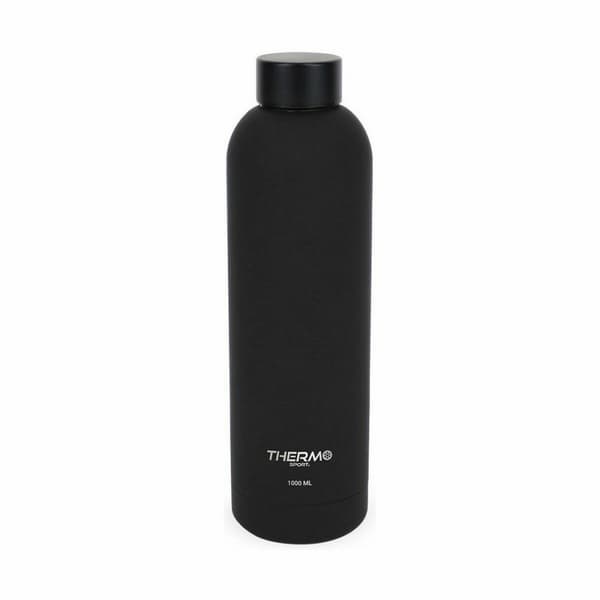 Termospullo ThermoSport Soft Touch Musta 1 L (6 osaa)