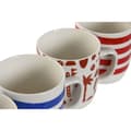 Pikkukuva 3 / 3: Muki Home ESPRIT Sininen Punainen Posliini Boho 380 ml (4 osaa)