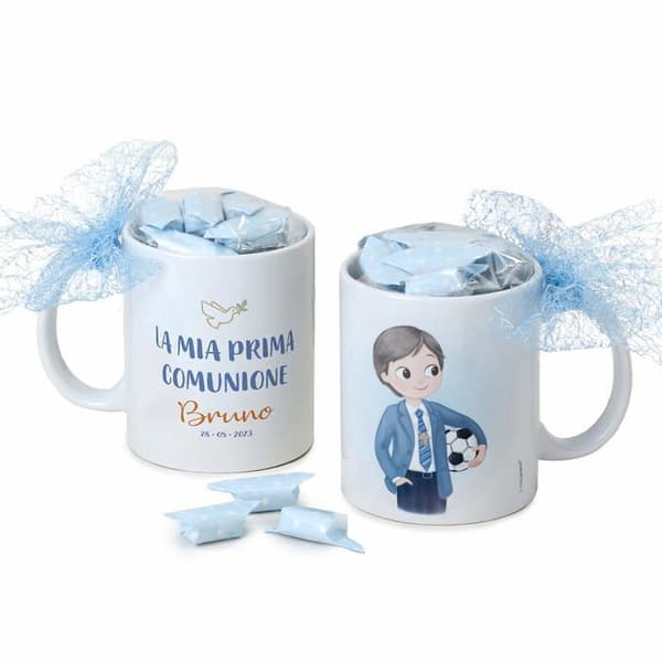 Mugg - kopp - mazagran Mopec - GD651.5 - Cup La MIA First Communion Boy 7 Porslinsgodis