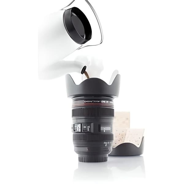 Mugg - FOTO LENS - Isolerad - Modern design - För vuxna - Fotograf Present