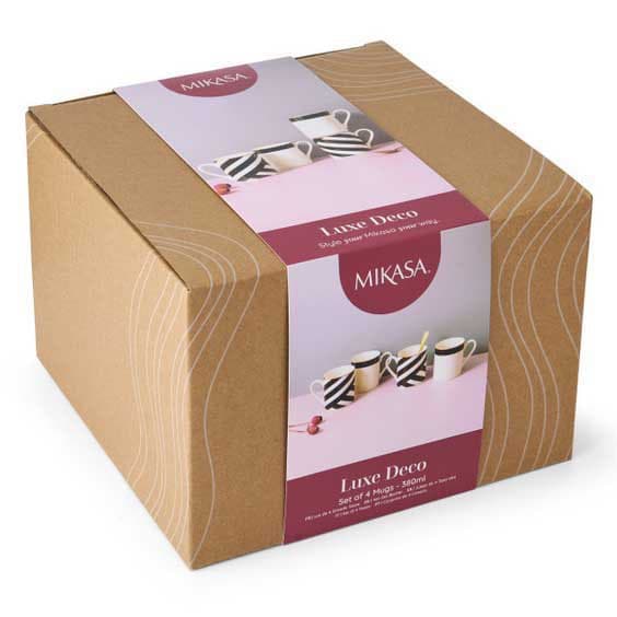 Mikasa Krus Luxe Deco 380ml 4 Enheder