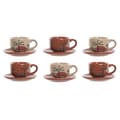 Miniatyrbild 1 av 4: Set med kaffekoppar Home ESPRIT Gul Beige Terrakota n Lila Metall Dolomite 180 ml