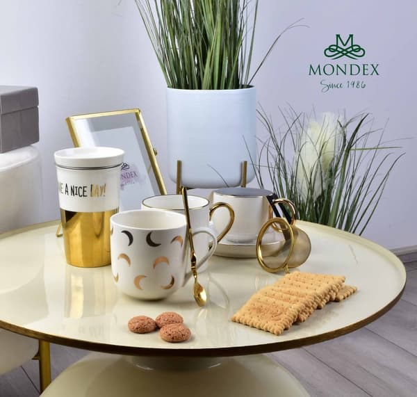 GOLD CHIC Krus med låg 410ml + infuser