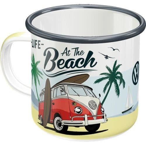 Kaffemugg: VW Volkswagen T1 Bulli på stranden