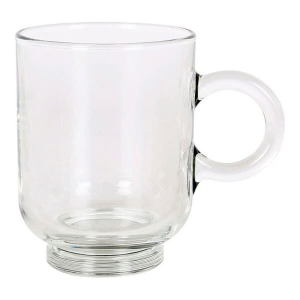 Set med kaffekoppar Royal Leerdam Sentido Mug Transparent Glas 6 Delar (6 antal)