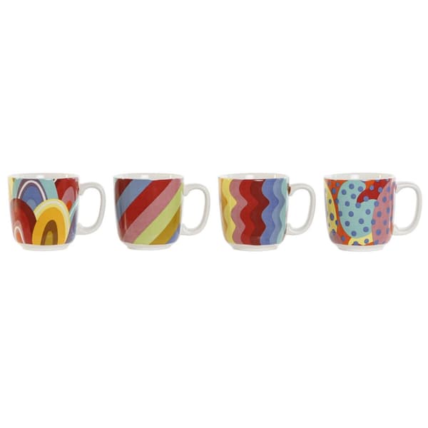 Kaffeset DKD Home Decor Multicolour Korall Bambu Dolomite Modern 180 ml