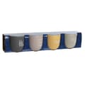 Miniatyrbild 4 av 4: Set med 4 muggar Home ESPRIT Gul Beige Grå Rosa Porslin 410 ml 13 x 9 x 9,4 cm