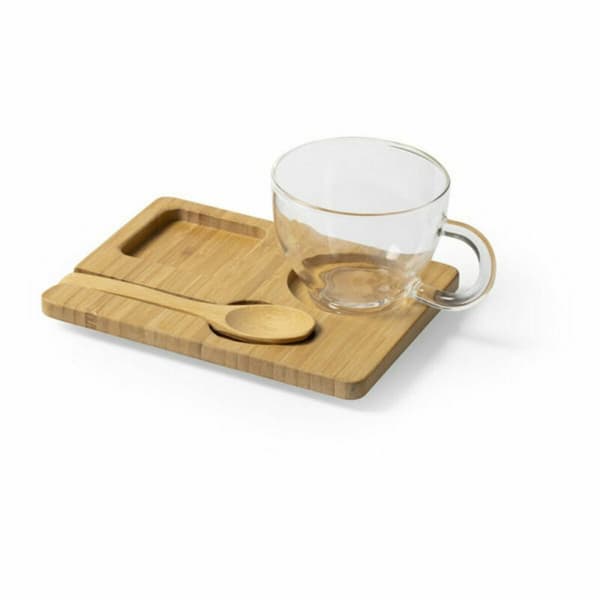 Kopp med tallerken 146482 (180 ml) - Brun
