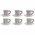 Miniatyrbilde 1 av 4: Delers Kaffekoppsett DKD Home Decor Flerfarget Metall Steintøy 130 ml
