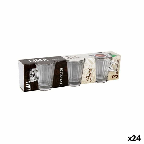 Delers Kaffekoppsett Lima lineal 3 Deler (24 enheter)
