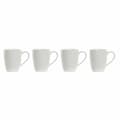 Pikkukuva 1 / 4: 4-osainen mukisetti DKD Home Decor Valkoinen Luonnollinen Kumipuu Kivitavara 300 ml 19 x 13 x 31 cm